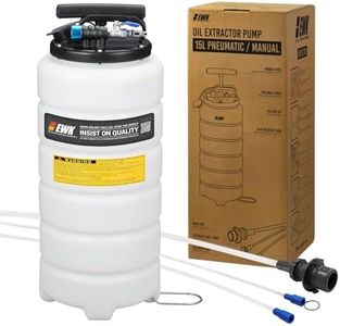 EWK 15L Pneumatic/Manual Oil Extractor Pump, Fluid Evacuator for Oil Change, Vacuum Evacuation Tool for Automotives
