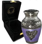 Purple Angel Cremation Urn for Ashes for Women - Beautifully Handcrafted Decorative Urns & Personalized Cremation Urns for Human Ashes Adult Female