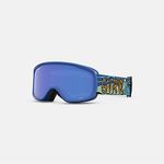 Giro Buster Kids Ski Goggles - Snowboard Goggles for Youth, Boys, Girls - Blue Shreddy Yeti Strap with Grey Cobalt Lens