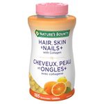 NATURE'S BOUNTY Hair, Skin & Nails Plus Collagen, Maintains Health Of Hair, Skin & Nails, 412.5 g