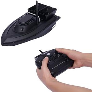 XUEMANSHOP Bateau Amorceur, Bateau d'appât de pêche avec Batterie Intégrée 5200 MA, 500m Radiocommande Auto Cruise Bateau Camouflage pour Piscines et Lacs