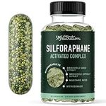 20MG Sulforaphane | from Broccoli Sprouts & Seed Extract | 565MG Microbeadlet Complex | 26MG of Glucoraphanin + Myrosinase | Complete NRF2 Activator, Antioxidant & Cellular Health Supplement | 60 Ct.