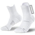 Compression Running Socks Men Women Anti Blister Socks Walking Socks Hiking Socks Quarter Length with Arch Support
