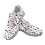 Jndtueit Nurse Sneakers Womens Trainers Lightweight Running Shoes Cute Nurse Pattern Athletic Tennis Shoes Walking Road Air Mesh Shoes