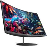 Sceptre 24-inch Curved 100Hz Gaming Monitor HDMI x2 VGA 100% sRGB Eye-Care, Build-in Speakers Machine Black 2024 (C248W-1920RNR Series)