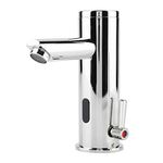 Touch-Free Infrared Sensor Tap Automatic Shut-Off Water Saving Inductive Water and Cold Tap Mixer for Kitchen Sink Bathroom