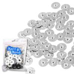 Kare & Kind 150x Metal Candle Wick Sustainer Tabs - DIY Candle Making, Candle Wick Base - Works with All Types of Candle Wax and Multiple Wick Sizes - Craft, Accessory