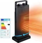 Electric Fan, 2-in-1Natural Air & Heater Fan, Space Heaters for Home Low Energy Silent, Portable Heater with 3 Modes and Overheat & Tip-Over Protection