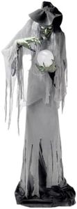 Haunted Hill Farm 9 ft 10 in Towering Witch with Magic Ball Animatronic
