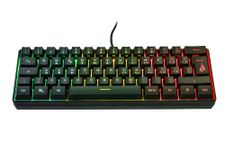 SureFire Kingpin X1 60% Gaming Keyboard Italian, Gaming Multimedia Keyboard Small & Mobile, RGB Keyboard with Lighting, 25 Anti-Ghosting Keys, Italian Layout QWERTY