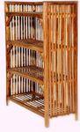 MUTHIK Wooden Bamboo 4-Tier Books & Newspapers|Gardening Planter|Shoes & Slippers Shelves Rack Closet Organizer Cabinet Utility Storage