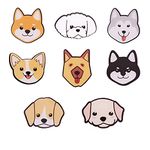 8 Pcs Puppy Brooch Cartoon Dog with Different Expressions Badges Acrylic Brooch Pin for Girls Kids Clothes Bags Backpacks Hat Jacket Decoration Gift, Acrylic