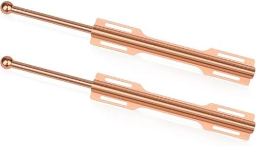 FIRJOY 12" Valet Rod for Closet Pull Out (2 Pack, Rose Gold)