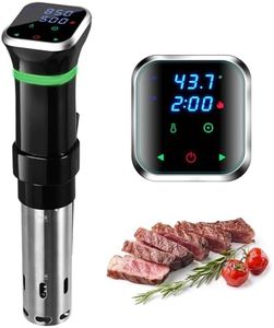 FUNYKICH Sous Vide Machine, Sous Vide Cooker Immersion Circulator Thermal Immersion Circulator, Ultra-Quiet, Accurate Temperature 25-95℃ Digital Timer, LED Touch Display, Stainless Steel 1100W