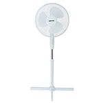 GEEPAS 16’’ Pedestal Fan | Electric Floor Stand Cooling Fan for Home or Office Use | 3 Speed Settings, Oscillating/Rotating & Static Function | Adjustable Stand Fan| 2 Year Warranty- White