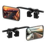 MaxEarn Pack of 2 Caravan Towing Mirrors, Universal Adjustable Car Towing Mirrors with Clamps, Wing Mirror Extensions, External Rearview Mirrors for Motorhome SUV RV Trailer Van Trucks