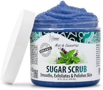 SPA REDI - Sugar Body Scrub, Mint and Eucalyptus,16 Oz - Exfoliating, Moisturizing, Hydrating and Nourishing, Glow, Polish, Smooth and Fresh Skin - Body Exfoliator