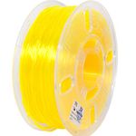 PRILINE High Flow/High Speed Printing 95A TPU Flexible 3D Printer Filament 1KG 1.75mm,Fast Printing, Translucent Yellow