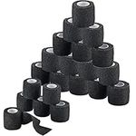 Self-Adherent Cohesive Bandage - 24 Rolls Bulk - 2" Wide x 5 Yds Athletic Sports Tape for Medical Use, Sports, First Aid and Helps Protect Skin, Black