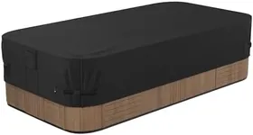 iBirdie Outdoor Waterproof Hot Tub Swim SPA Cover 242 x 97 inch fit 8 x 20 ft, 240 x 96, 238 x 94, 236 x 90, 800D Heavy Duty Weatherproof Rectangle Protectors Protective Rectangular Cover Cap