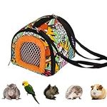 TeTupGa Small Animal Hamster Carrier, Portable Outgoing Bird Travel Cage Warm Zipper Breathable Guinea Pig Carry Cage For Rat Chinchilla