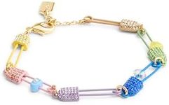 COACH Signature Safety Pin Bracelet