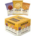 Border Biscuits Mini Pack | Individually Wrapped Delicious Crunch Cookies Assortment of Butterscotch, Viennese Whirls, Golden Oat Crumble, Chocolate Biscuits - 48 Pack Luxury Gift Box by DIRECT MART