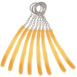 ibasenice Fried Chicken 8pcs Imitation Food Keychain French Fries Chips Keychain Creative Key Ring Fun Simulation Food Pendant for Handbag Purse Car Wallet Keychain
