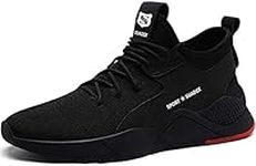 SUADEX Safety Shoes Work Boots Steel Toe Cap Trainers Mens Women Lightweight Comfortable Breathable Black 9 UK