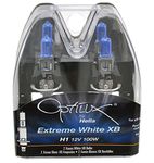 Optilux Hella H71070227 XB Series H1 Xenon White Halogen Bulbs, 12V 100W, 2 Pack