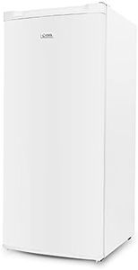 Commercial Cool Upright Freezer, Stand Up Freezer 5 Cu Ft with Reversible Door, White