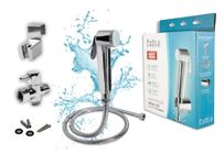 Petra Streamline Luxury Handheld Bidet Sprayer Set with Stainless Steel Hose, T-Adapter & Hook