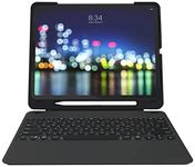 ZAGG Slimbook Go - Ultrathin Case, Hinged with Detachable Bluetooth Keyboard - Made for 2019 Apple iPad Pro 12.9" - Black