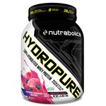 Nutrabolics Hydropure, 100% Hydrolyzed Whey Protein Powder, Blueberry Raspberry Smoothie, 1.6 Pounds
