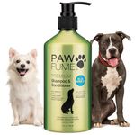 PAWFUME Dog Shampoo and Conditioner, Blue Ribbon, 1-Pack – Nourish & Detangle for a Silky Soft Coat – Probiotic, Deep-Cleaning, pH-Balanced Formula – Puppy Shampoo and Conditioner for All Breeds