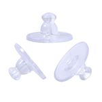 Earring Backings, 200PCS Rubber Earring Backs with Pad, Earring Back Replacement, Soft Jewelry Findings