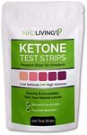 NKD Living Ketone Test Strips (100 Strips) - Accurate Detection of Ketones in Urine