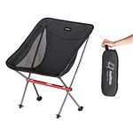 Naturehike Camping Chair, Foldable Chair with Storage Bag, Outdoor Portable Chair for Adults, Lightweight, Supports 330lbs, Backpacking Chair for Fishing, Hiking, Beach, Lawn