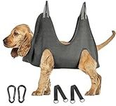 Pet Grooming Hammock Harness for Cats & Dogs, Dog Holder for Grooming, Pet Supplies Kit, Pet Stuff Helper with Nail Clippers/Trimmer, Pet Comb, Nail File for Bathing, Ear/Eye Care (S (8-10) inch)