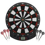 Designa Darts DB906 Series 1 | Electronic Dartboard with LCD Digital Score Display and 2 Sets of Soft Tip Darts with 26 Game Functions