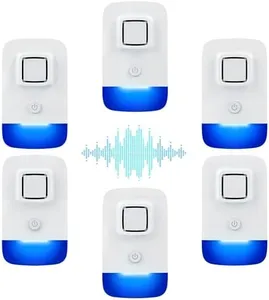 6 Packs Ultrasonic Pest Repeller Indoor,Pest Repellent Ultrasonic Plug in Rodent Repeller Roach Mouse Bugs Rat Mosquito Spider Mice Repellent Indoor