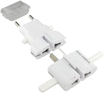 ROAD WARRIOR Worldwide Travel Plug Adapter European/UK/Australia/USA/India/Brazil/China Does Not Convert Voltage RW101WH