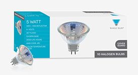 Triangle Bulbs T10127-10, 5 Watt MR11 Halogen Light Bulb, 6 Volt, 30 Degree Beam Spread Precision Halogen Reflector Fiber Optic Light Bulbs, 10 Pack