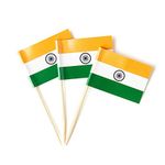 India Flag Indian Small Toothpick Mini Stick Flags Decorations (100 pcs)