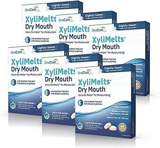 OraCoat XyliMelts Dry Mouth Relief Moisturizing Oral Adhering Discs Slightly Sweet with Xylitol, For Dry Mouth, Stimulates Saliva, Non-Acidic, Day and Night Use, Time Release for up to 8 Hours (240) 6 Packs