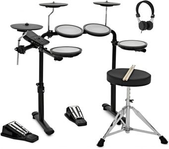 VISIONDRUM Compact Mesh Drum Set – Black Electronic Kit