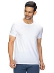 XYXX Men's Solid Regular Fit T-Shirt (XY_CR15_Tshirt_1_White