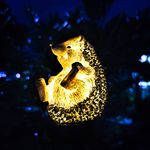Garden Solar Light Outdoor Decor, Resin Solar LED Light for Outdoor, Animal Waterproof Light for Flower Fence Lawn Passage Walkway Courtyard Party Decoration, Hedgehog