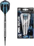 Target Darts Phil Taylor Power 8-Zero 16G 80% Tungsten Soft Tip Darts Set,Silver