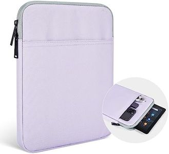 9.7-11" Tablet Carrying Sleeve Case Bag for 2023 Amazon Fire Max 11 Inch / 10.1" Fire HD 10 & 10 Plus/Fire HD 10 Kids & 10 Kids Pro,11" Inch iPad Pro M4 / iPad Air 11 M2 2024 Protective Case(Purple)